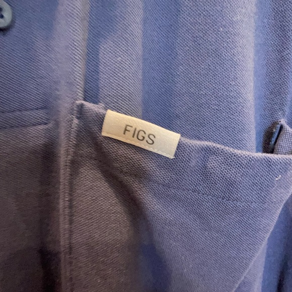 Figs Deep Blue Men's Polo Shirt - Picture 3 of 5